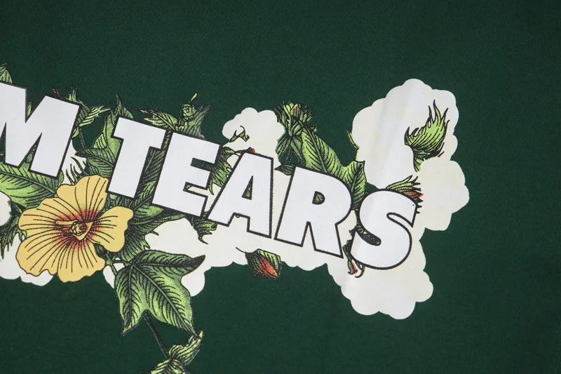 D310 #DENIM TEARS Kapok classic pure cotton loose unisex white short-sleeved T-shirt 38 p100 black, white, green, pink, blue